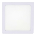 Iluminação de teto LED LED/12W/230V 4200K 16,3x16,3 cm branco