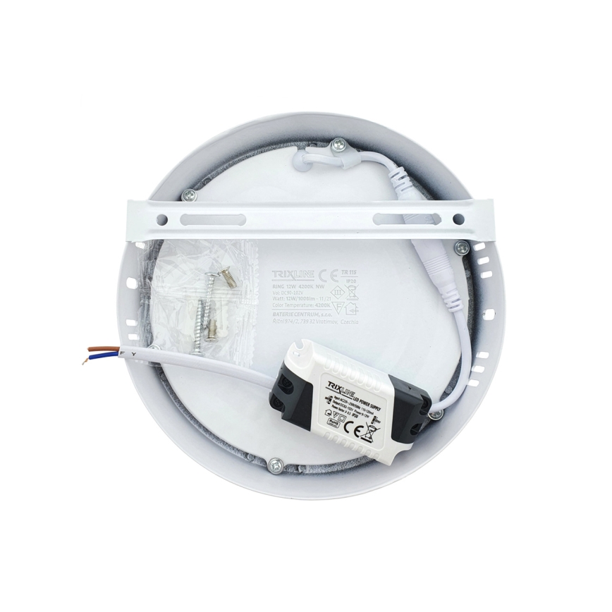 Iluminação de teto LED LED/12W/230V 4200K diâmetro 16 cm branco