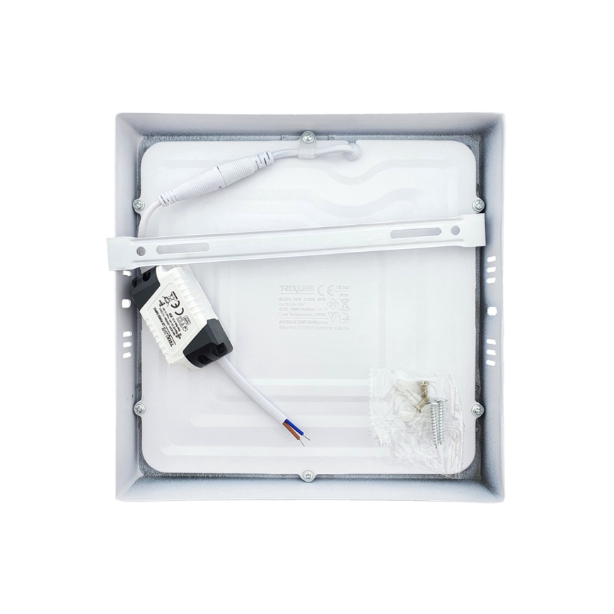 Iluminação de teto LED LED/18W/230V 2700K 21x21 cm branco
