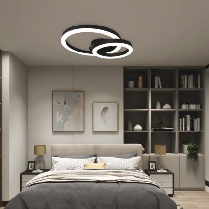 Iluminação de teto LED LED/20W/230V 3000K preto