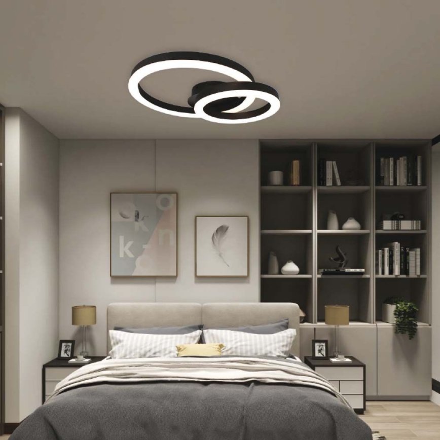 Iluminação de teto LED LED/20W/230V 3000K preto