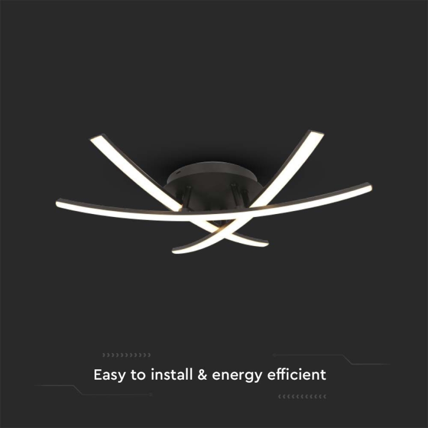 Iluminação de teto LED LED/20W/230V 3000K preto