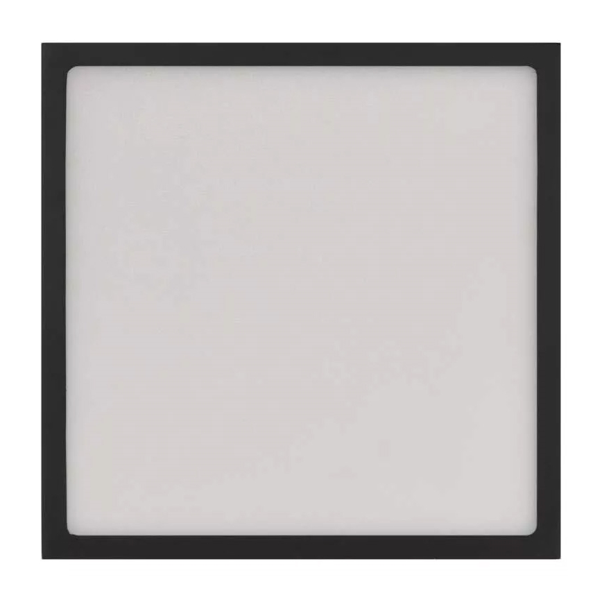 Iluminação de teto LED NEXXO LED/21W/230V 3000/3500/4000K 22,5x22,5 cm preto