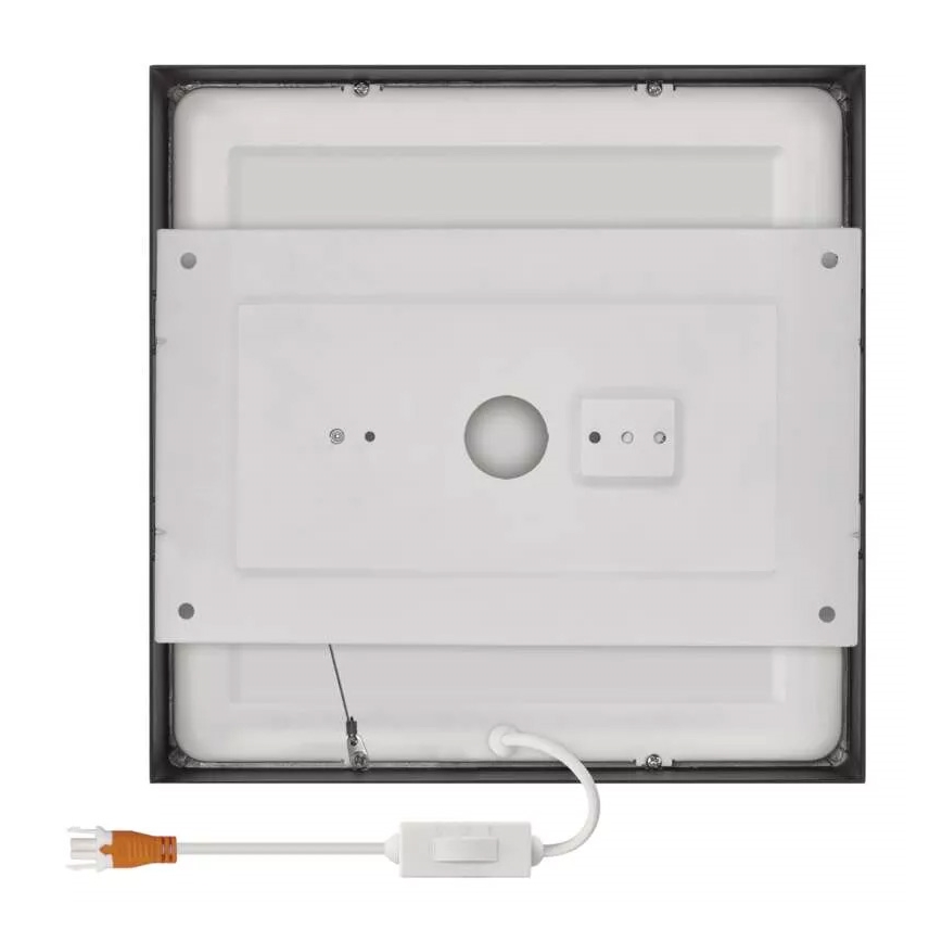 Iluminação de teto LED NEXXO LED/21W/230V 3000/3500/4000K 22,5x22,5 cm preto