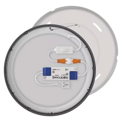Iluminação de teto LED NEXXO LED/21W/230V 3000/3500/4000K d. 22,5 cm preto