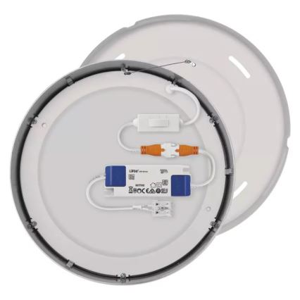 Iluminação de teto LED NEXXO LED/21W/230V 3000/3500/4000K diâmetro 22,5 cm cromado brilhante