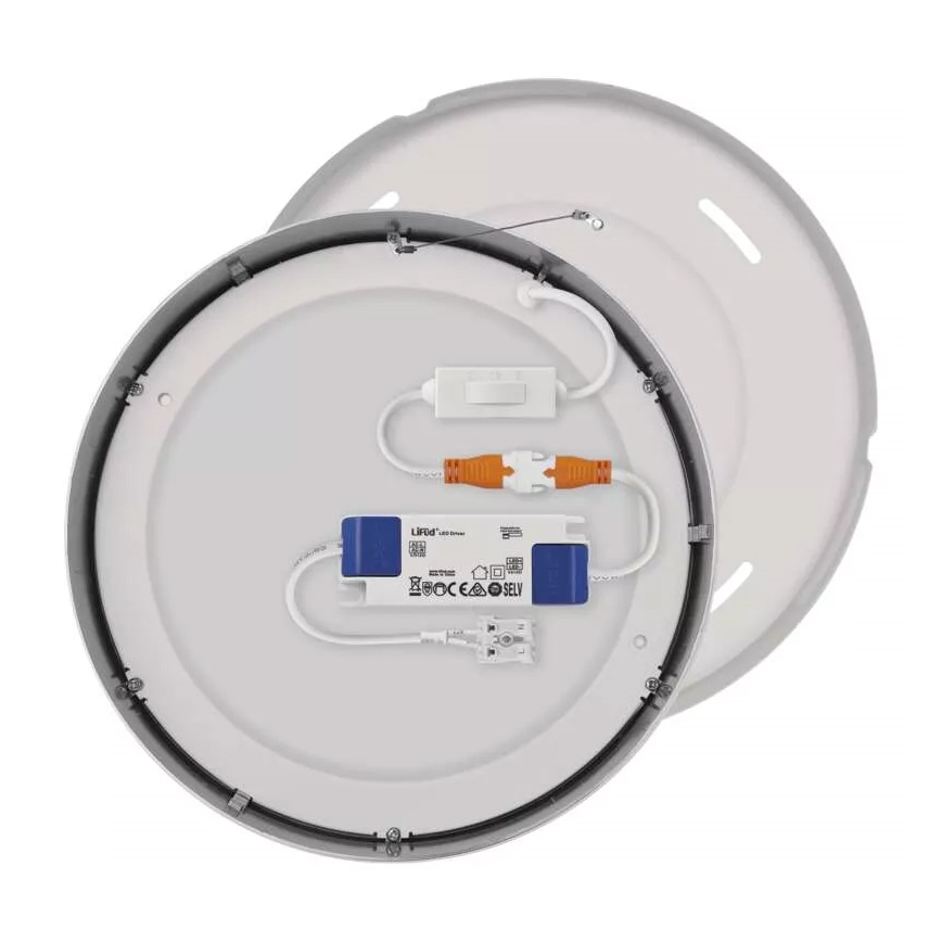 Iluminação de teto LED NEXXO LED/21W/230V 3000/3500/4000K diâmetro 22,5 cm cromado brilhante