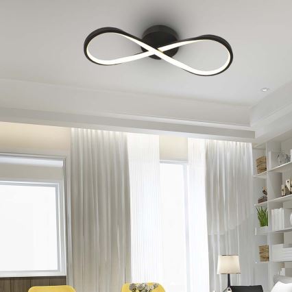 Iluminação de teto LED LED/24W/230V 3000K preto