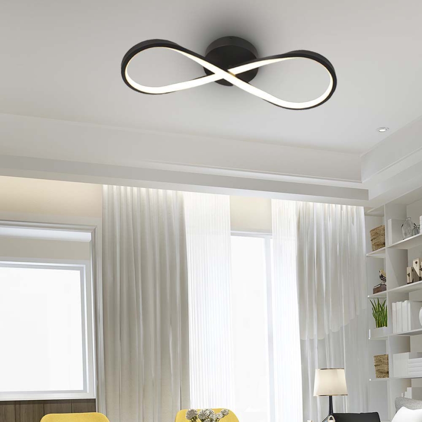 Iluminação de teto LED LED/24W/230V 3000K preto