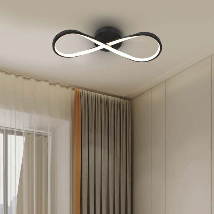 Iluminação de teto LED LED/24W/230V 3000K preto