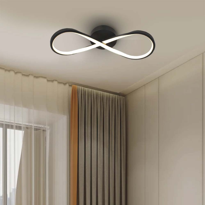 Iluminação de teto LED LED/24W/230V 3000K preto