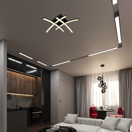 Iluminação de teto LED LED/24W/230V 3000K preto