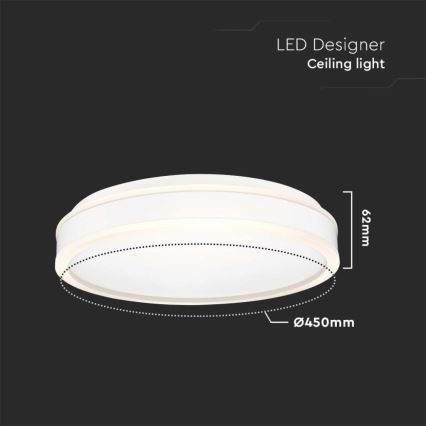 Iluminação de teto LED LED/24W/230V 4000K branco