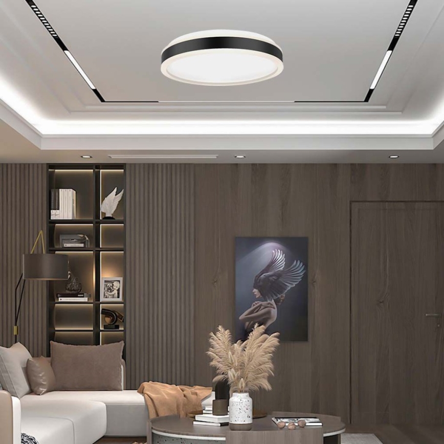 Iluminação de teto LED LED/24W/230V 4000K preto