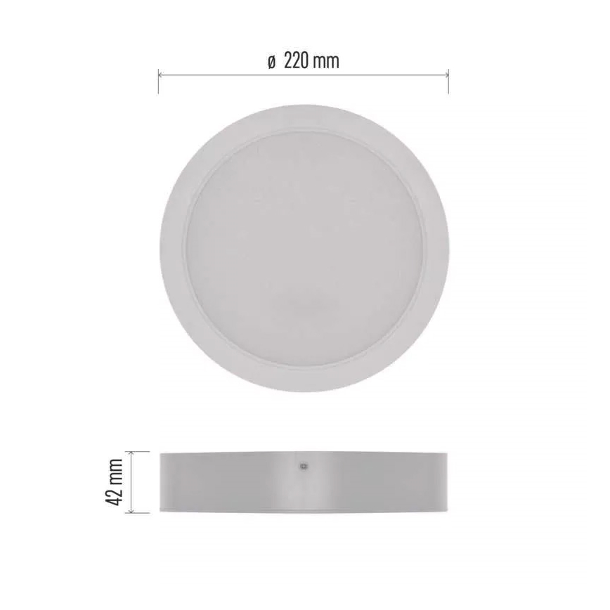 Iluminação de teto LED LED/24W/230V diâmetro 22 cm branco