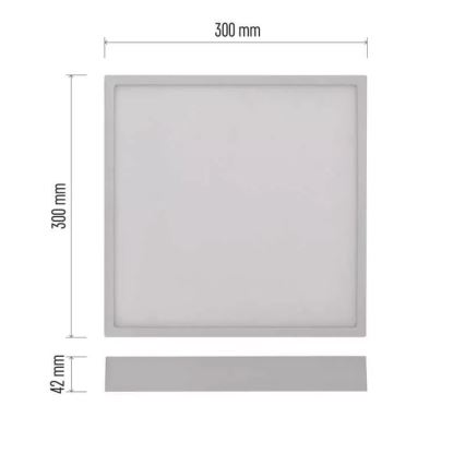 Iluminação de teto LED NEXXO LED/28,5W/230V 3000/3500/4000K 30x30 cm branco