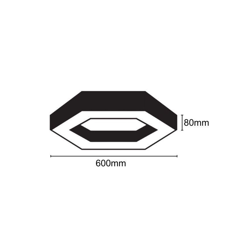 Iluminação de teto LED LED/28W/230V 4000K diâmetro 60 cm