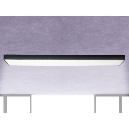Iluminação de teto LED LED/32W/230V 4000K 120x13 cm preto