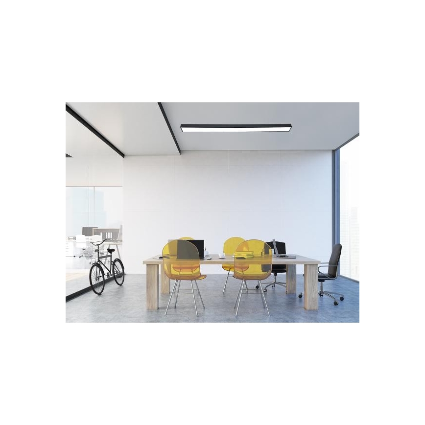 Iluminação de teto LED LED/32W/230V 4000K 120x7 cm preto