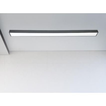 Iluminação de teto LED LED/32W/230V 4000K 120x7 cm preto
