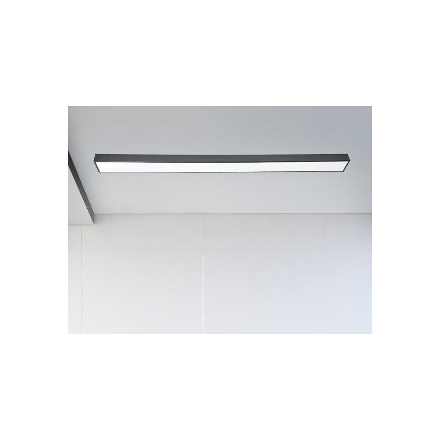 Iluminação de teto LED LED/32W/230V 4000K 120x7 cm preto