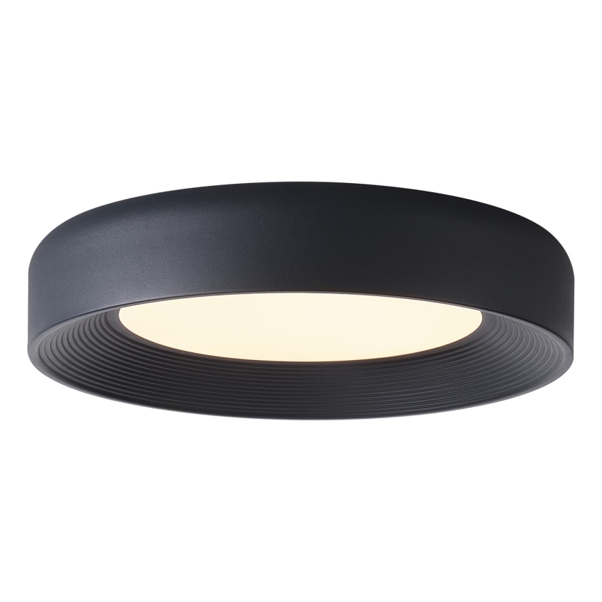 Iluminação de teto LED LED/40W/230V 3000K preto diâmetro 50 cm