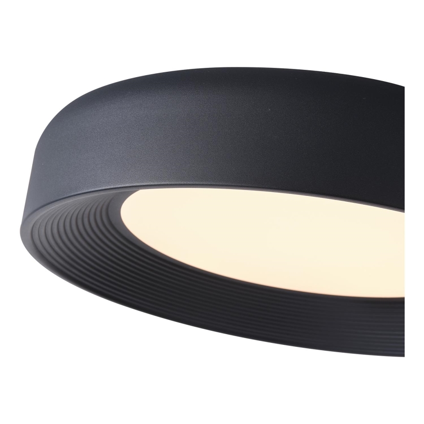 Iluminação de teto LED LED/40W/230V 3000K preto diâmetro 50 cm