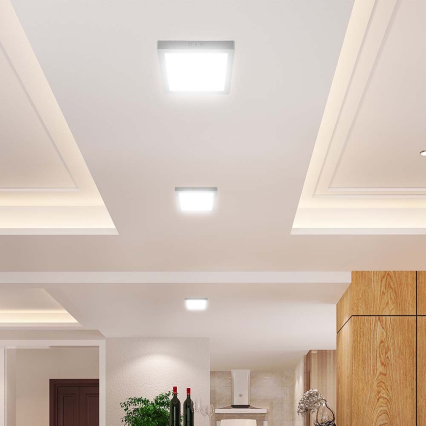 Iluminação de teto LED LED/6W/230V 3000K 12x12 cm branco