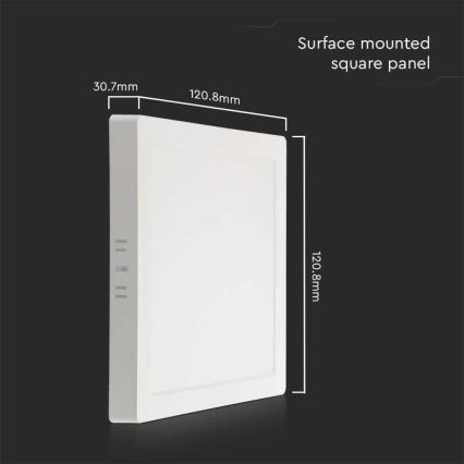 Iluminação de teto LED LED/6W/230V 3000K 12x12 cm branco