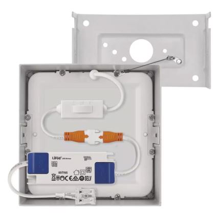 Iluminação de teto LED NEXXO LED/7,6W/230V 3000/3500/4000K 12x12 cm branco