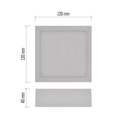 Iluminação de teto LED NEXXO LED/7,6W/230V 3000/3500/4000K 12x12 cm branco