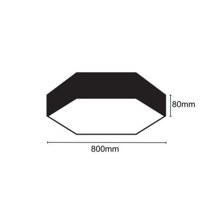 Iluminação de teto LED LED/70W/230V 4000K diâmetro 80 cm