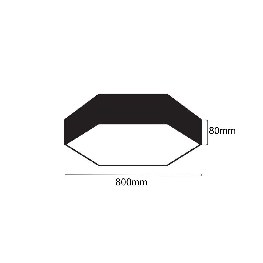 Iluminação de teto LED LED/70W/230V 4000K diâmetro 80 cm