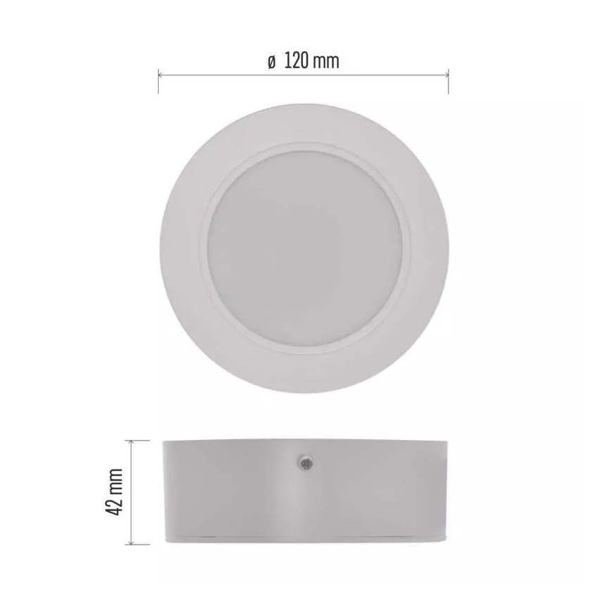 Iluminação de teto LED LED/9W/230V diâmetro 12 cm branco