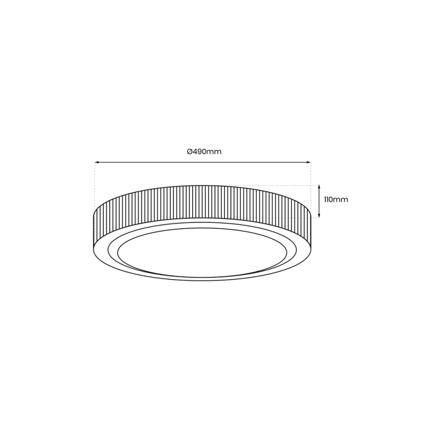 Iluminação de teto LED MIRI LED/34W/230V diâmetro 49 cm