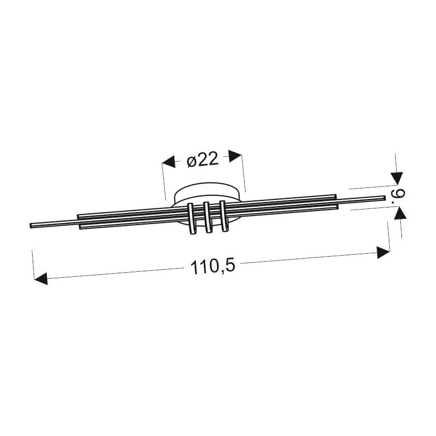 Iluminação de teto LED NAKSOS LED/40W/230V