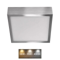 Iluminação de teto LED NEXXO LED/12,5W/230V 3000/3500/4000K 17x17 cm cromado brilhante