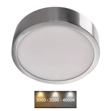 Iluminação de teto LED NEXXO LED/12,5W/230V 3000/3500/4000K diâmetro 17 cm cromado mate