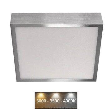 Iluminação de teto LED NEXXO LED/21W/230 3000/3500/4000K 22,5x22,5 cm cromado mate