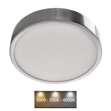 Iluminação de teto LED NEXXO LED/21W/230V 3000/3500/4000K diâmetro 22,5 cm cromado brilhante