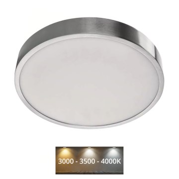 Iluminação de teto LED NEXXO LED/28,5W/230V 3000/3500/4000K diâmetro 30 cm cromado brilhante