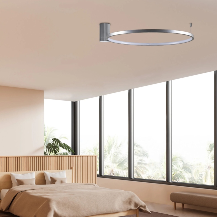 Iluminação de teto LED NOEMI LED/20W/230V 4000K diâmetro 50 cm cromado mate