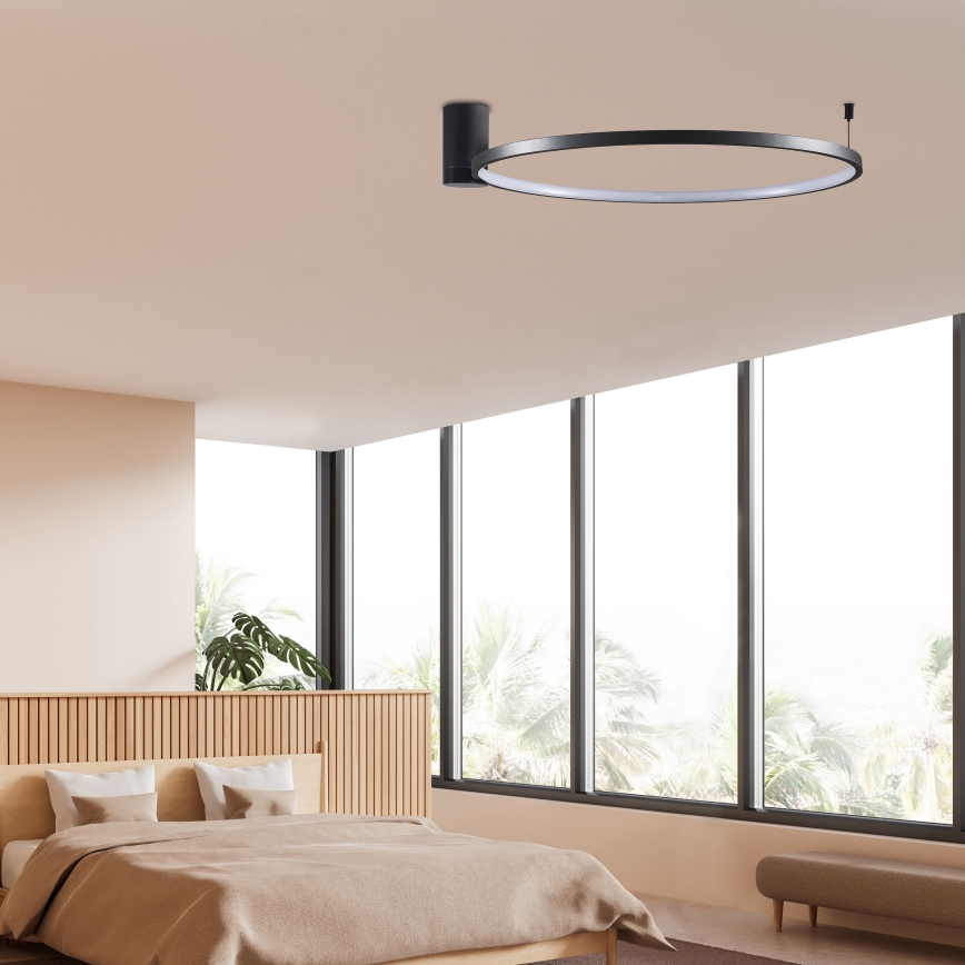 Iluminação de teto LED NOEMI LED/20W/230V 4000K diâmetro 50 cm preto