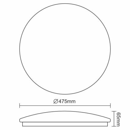 Iluminação de teto LED OPAL LED/48W/230V 4000K