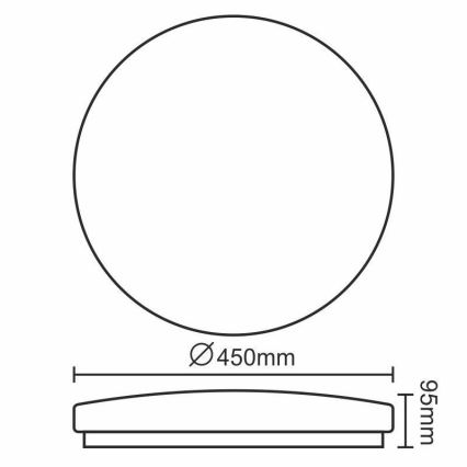 Iluminação de teto LED OPAL LED/50W/176-264V