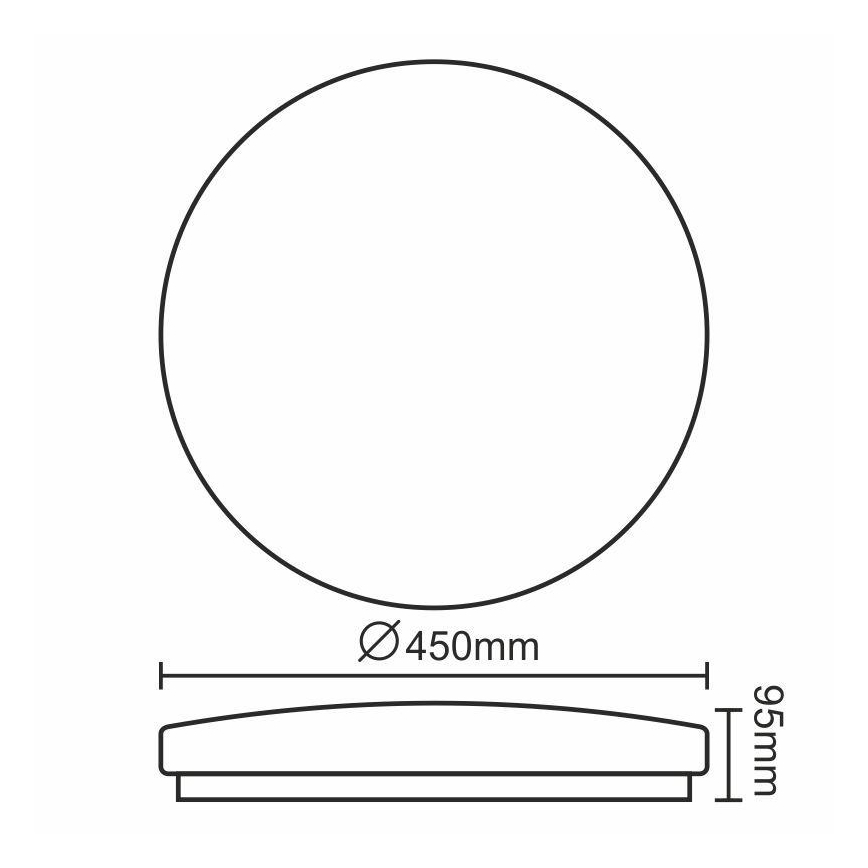 Iluminação de teto LED OPAL LED/50W/176-264V