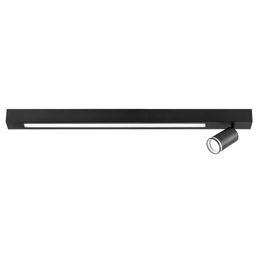 Iluminação de teto LED PARIS LED/24W/230V + 1xGU10/10W preto