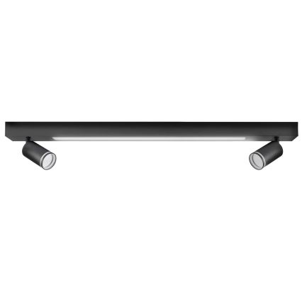 Iluminação de teto LED PARIS LED/24W/230V + 2xGU10/10W preto