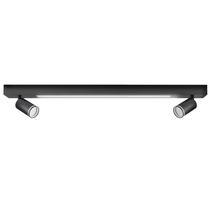 Iluminação de teto LED PARIS LED/24W/230V + 2xGU10/10W preto