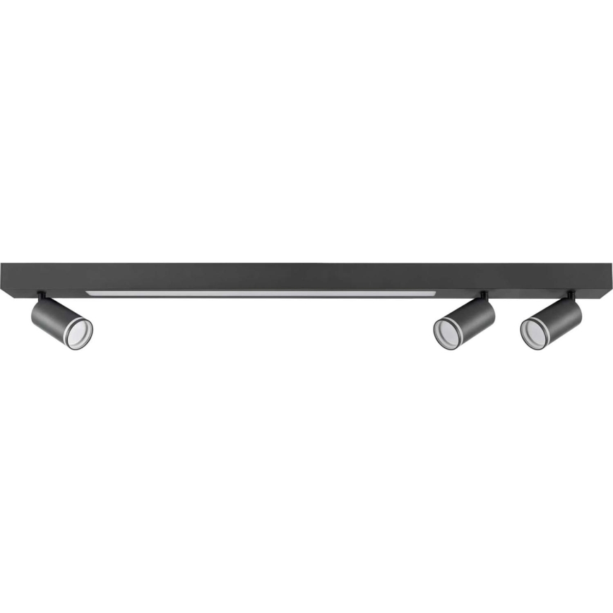 Iluminação de teto LED PARIS LED/24W/230V + 3xGU10/10W preto